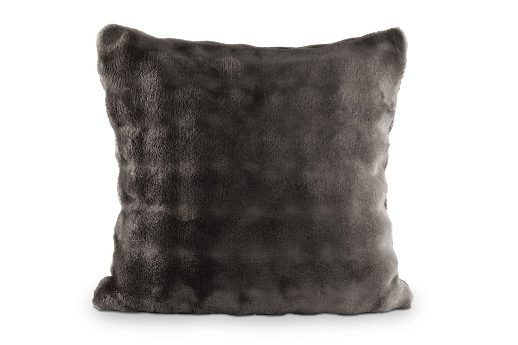 Tiseco - Coussin décoratif (rempli) WAVE - 45x45 cm, Gris - Lot de 2 pièces