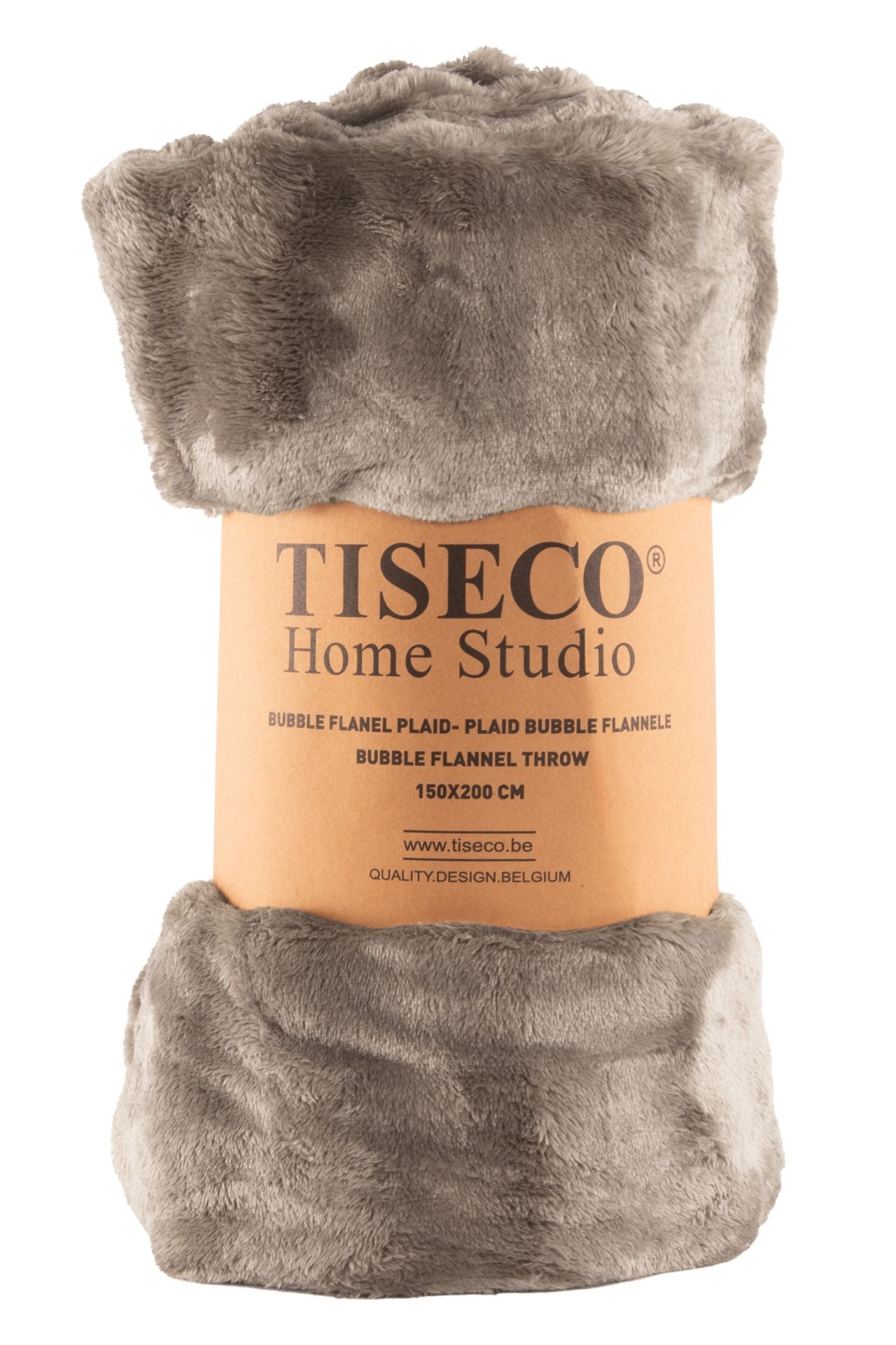 Tiseco - Plaid WAVE - 150x200 cm, taupe