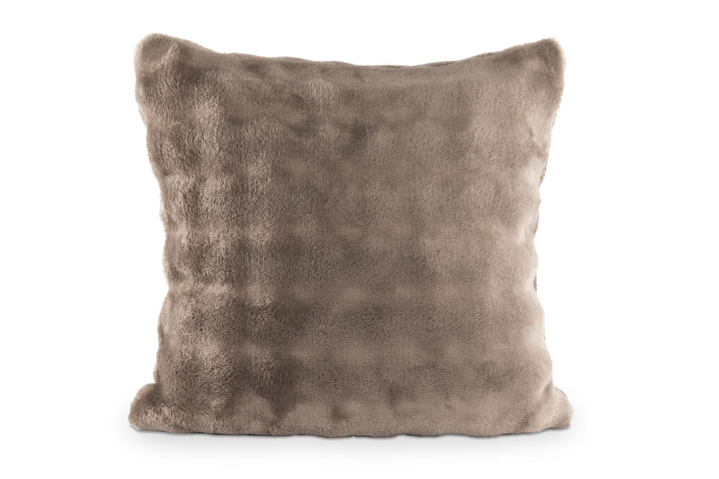 Tiseco - Coussin décoratif (rempli) WAVE - 45x45 cm, Taupe - Lot de 2 pièces
