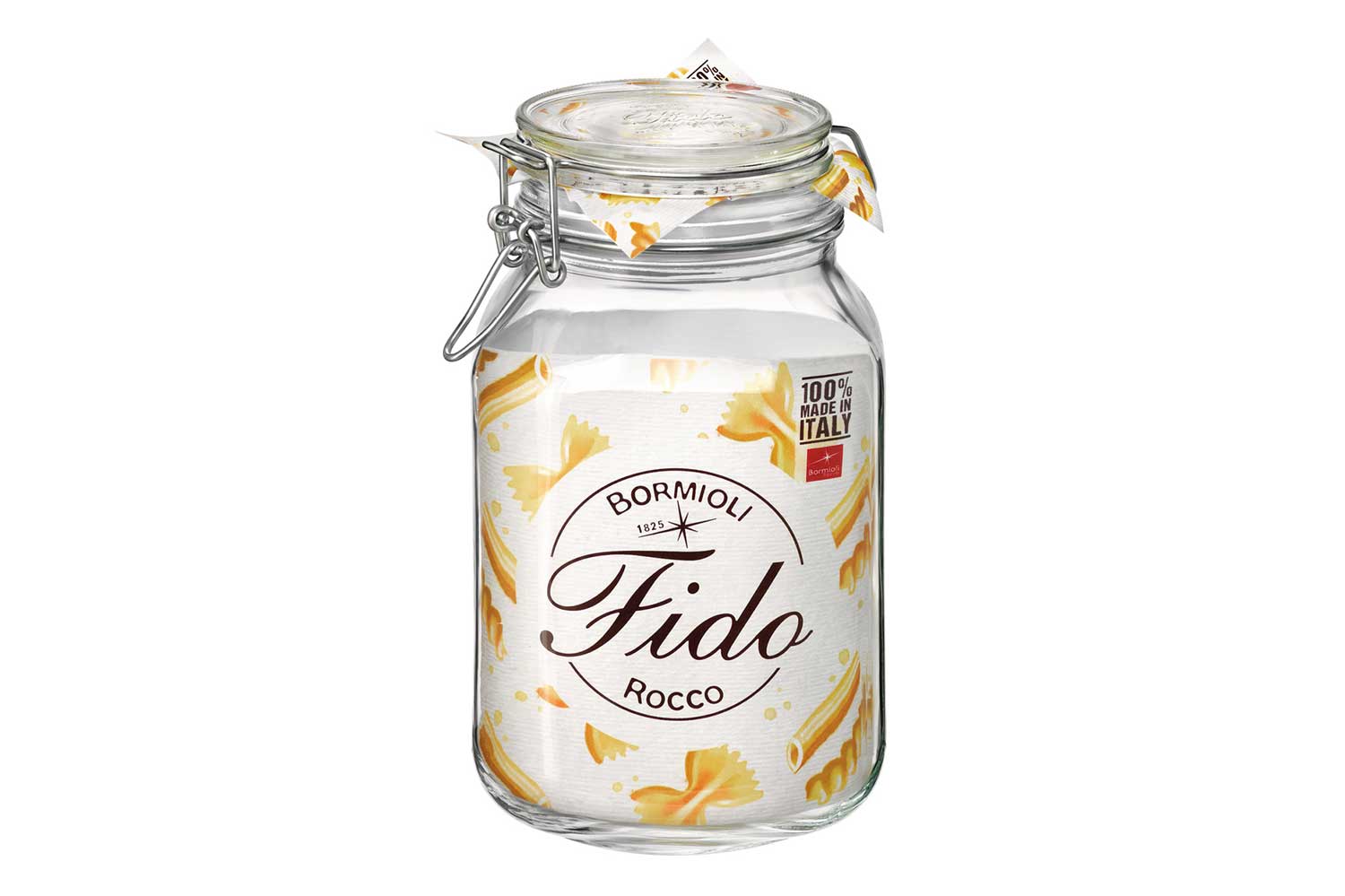 Bormioli Rocco Fido Klempot 2L Vierkant – Set van 6