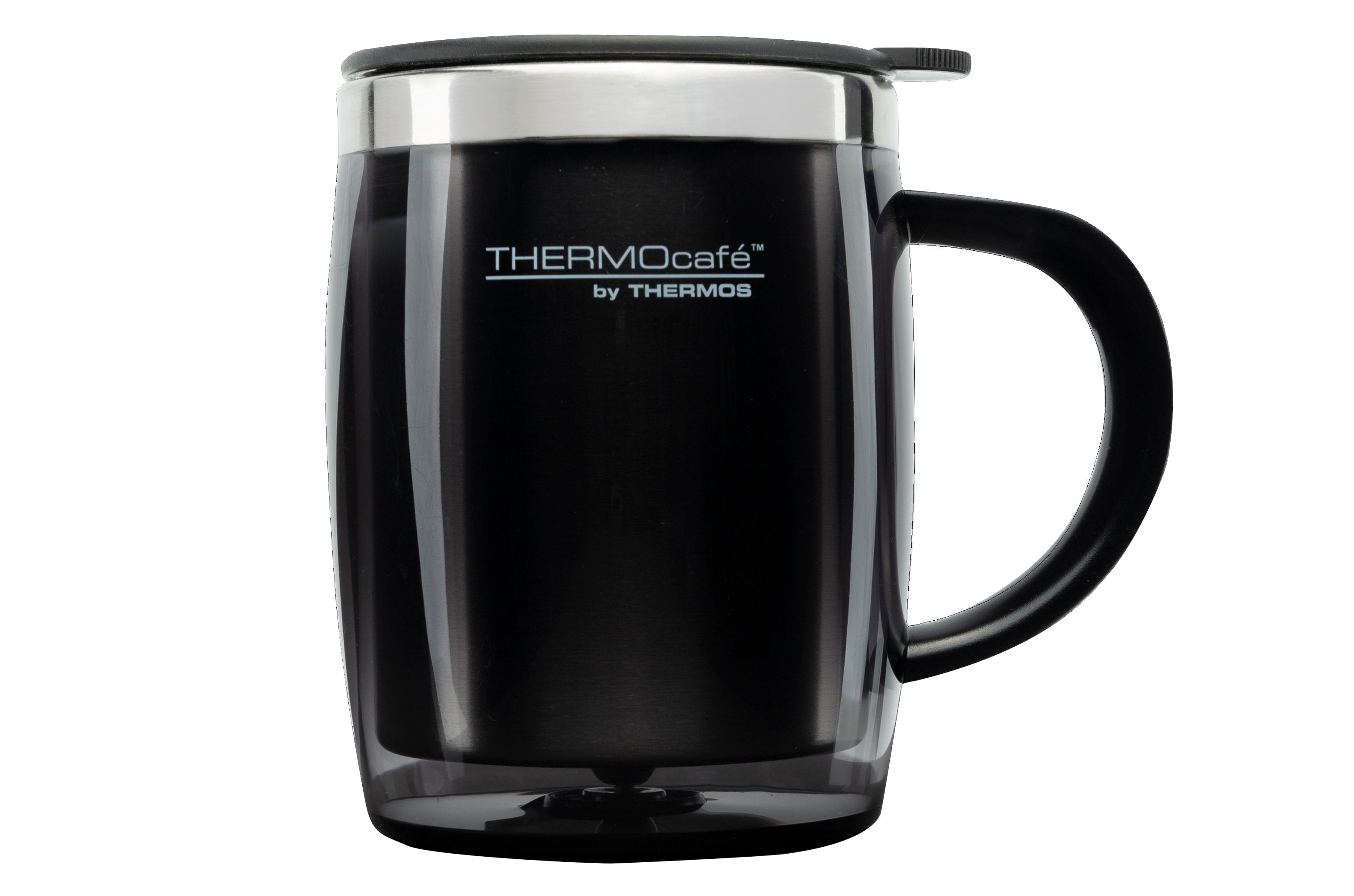 Thermos ThermoCafé Desk Mug – 450 ml – Zwart – Geïsoleerde Drinkmok