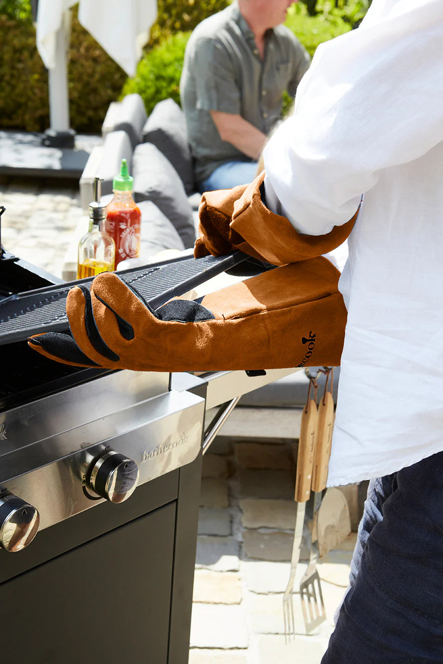 Barbecook - Set de 2 gants en cuir souple