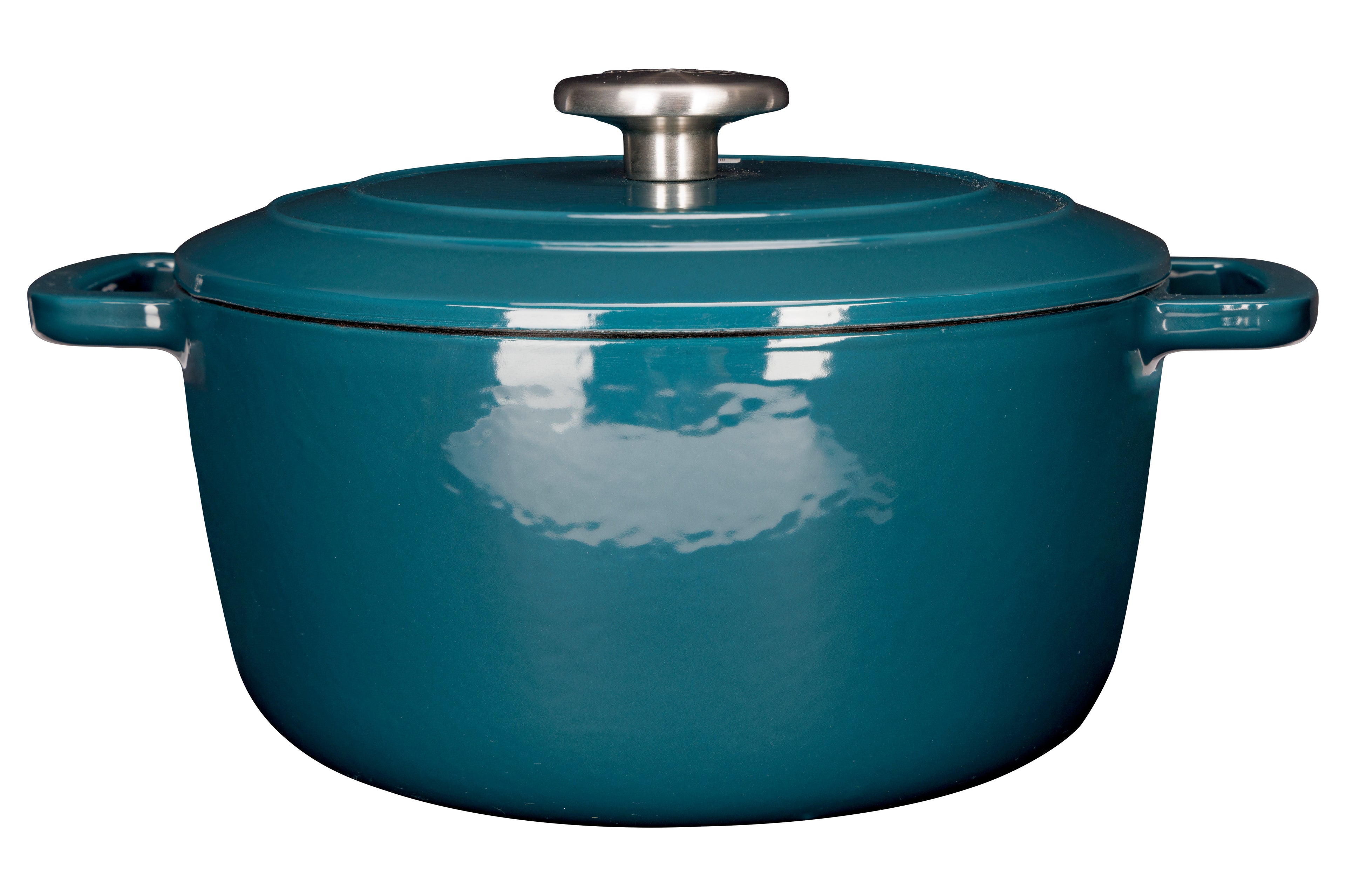 Cosy & Trendy Fontestic Gusseisen-Schmortopf 24 cm - 4,6L mit Deckel (Green Heron)