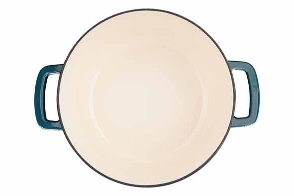Cosy & Trendy Fontestic Gusseisen-Schmortopf 24 cm - 4,6L mit Deckel (Green Heron)