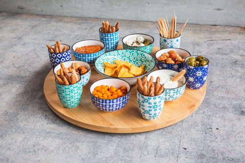 Cosy & Trendy Chloe draaischotel Bamboe Bowl - 14 delig