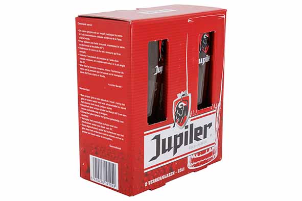 Jupiler glas 25 cl - Set van 2 stuks