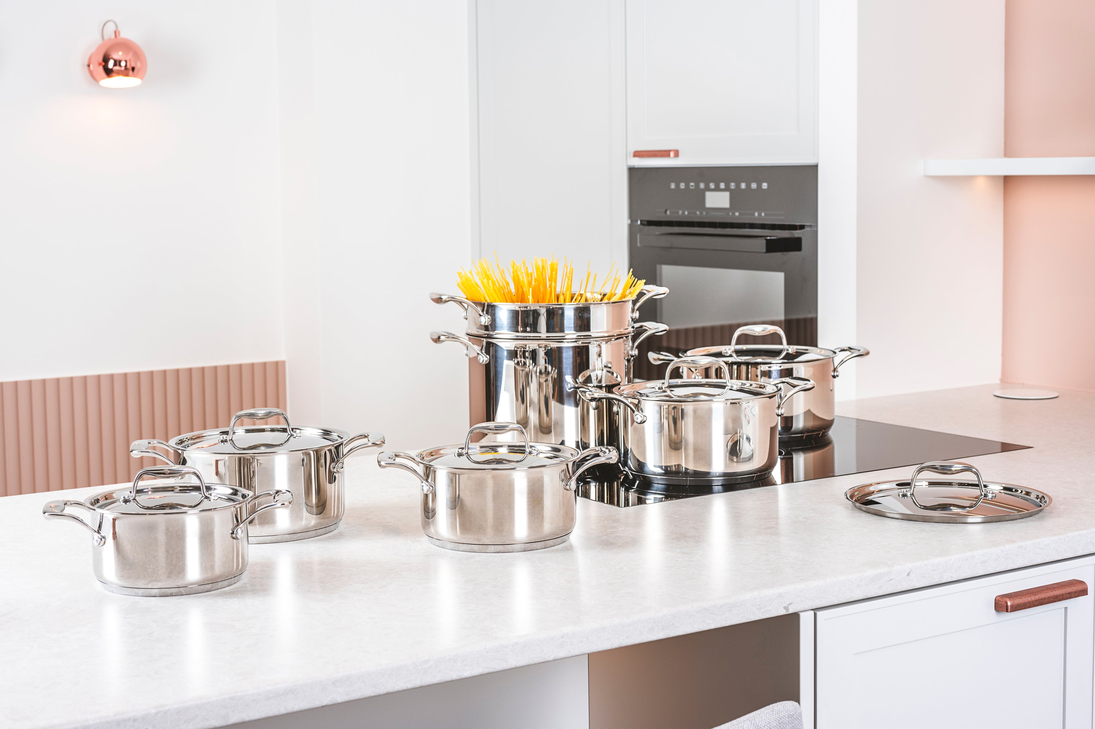 CLASSIC SET 11PCS KOOKPOT+DEKSEL 16-20- 24-24H BRAADPAN 28-24NS - MELKPAN 16