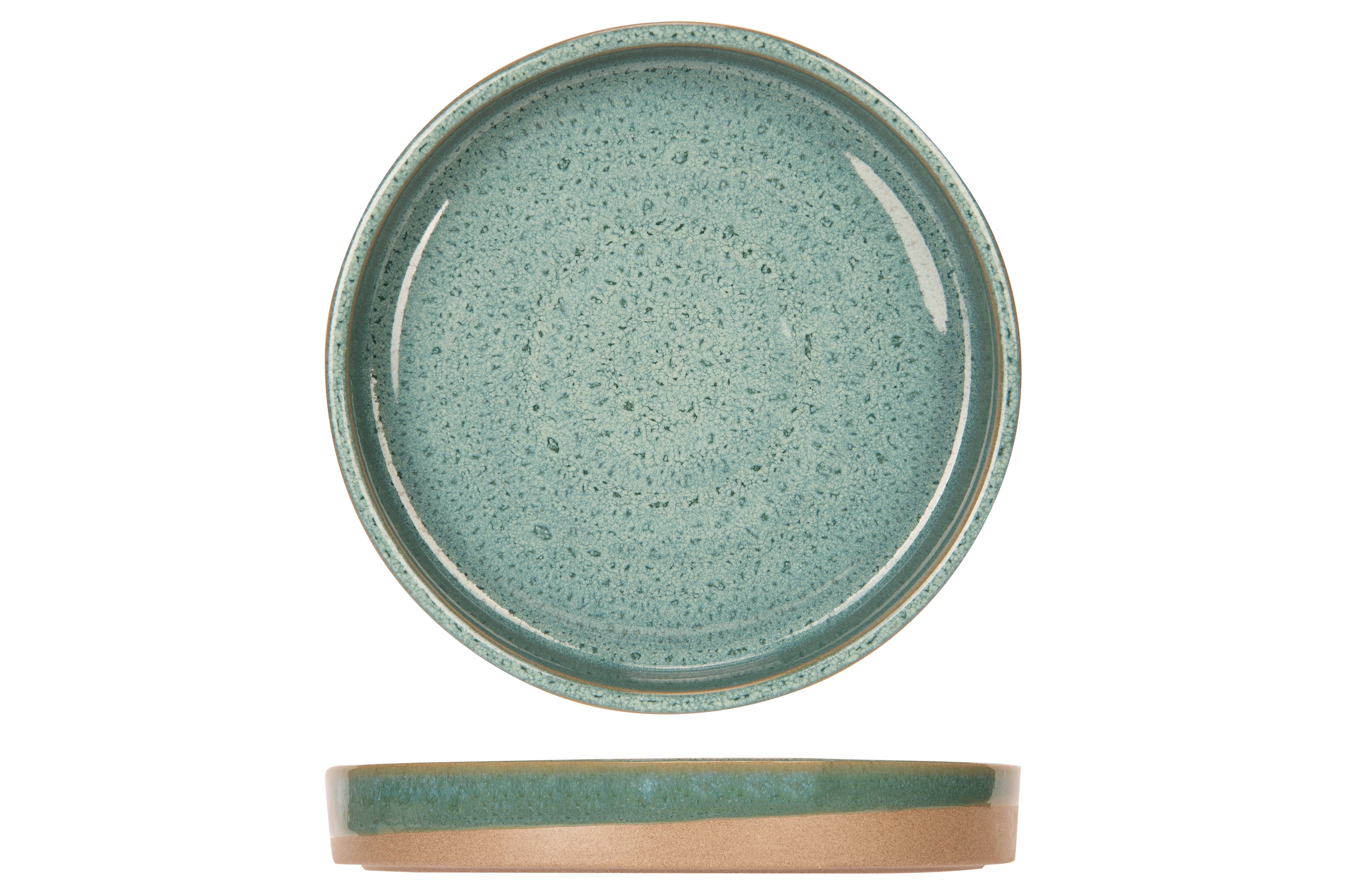 BASALT OCEAN GREEN KLEIN BORD D15CM DESIGN BY CHARLOTTE - Set van 6 stuks