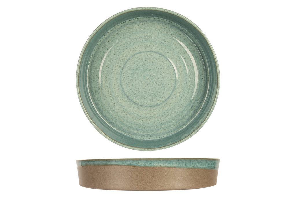 BASALT OCEAN GREEN DIEP BORD D24XH4CM DESIGN BY CHARLOTTE- Set van 6 stuks