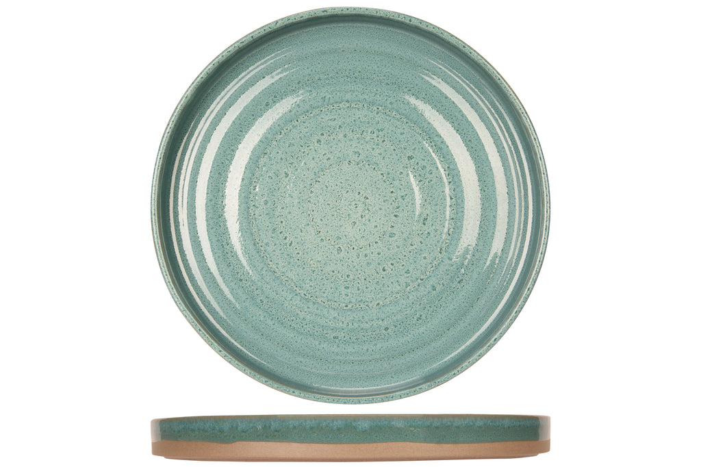 BASALT OCEAN GREEN PLAT BORD D26CM DESIGN BY CHARLOTTE- Set van 6 stuks