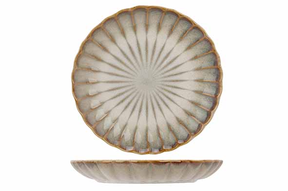 Cosy & Trendy Astera Pearl Assiette à dessert 21 cm - Set de 4 pièces