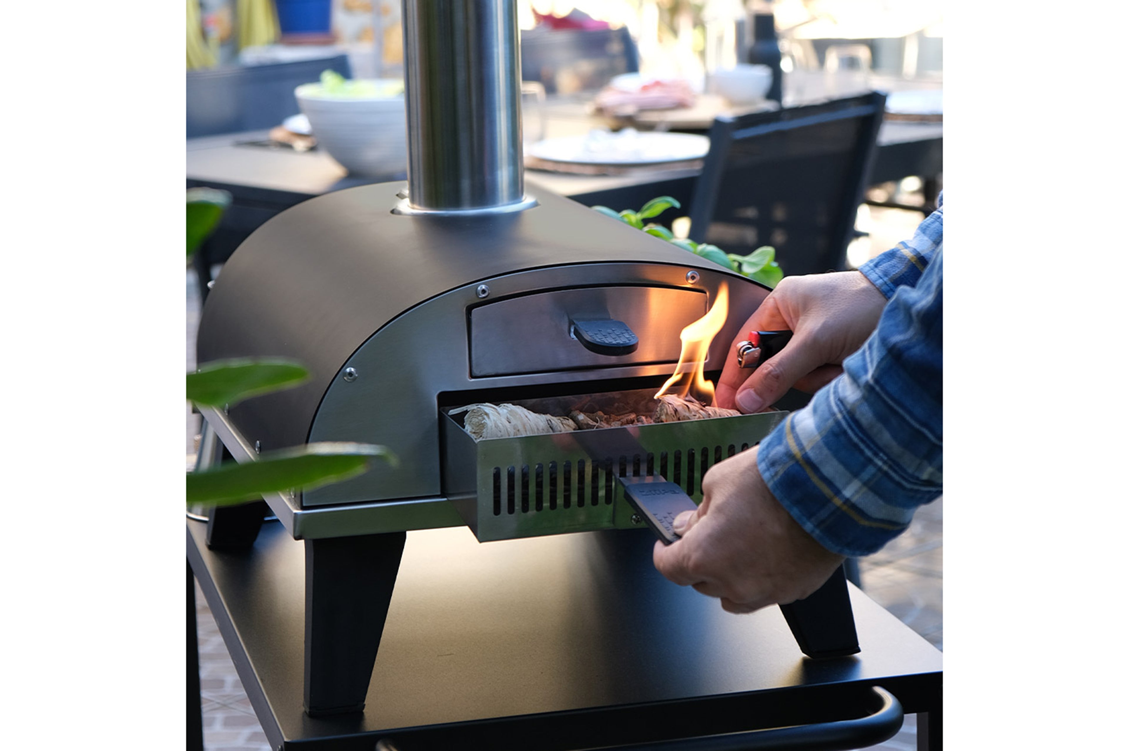 ZiiPa Piana Pizza Oven  - Antraciet - Pellets
