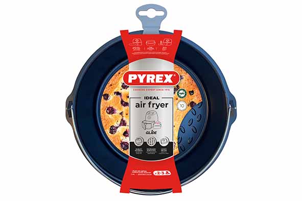 AIRFRYER BAKVORM D19CM ROND MET HANDVAT