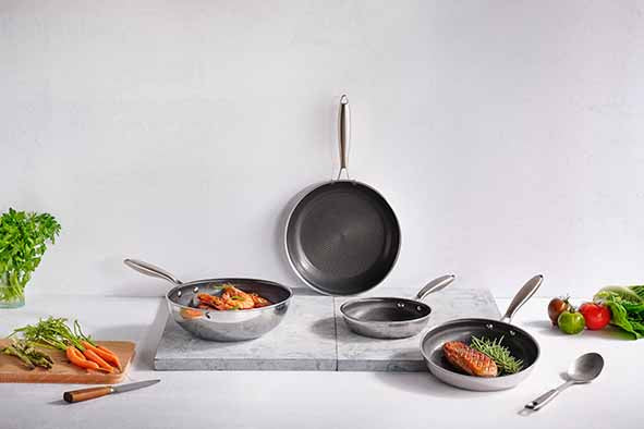COSY&TRENDY - HEXAPRO BRAADPAN D28XH5,5CM NON-STICK - ALLE VUREN INCL. INDUCTIE
