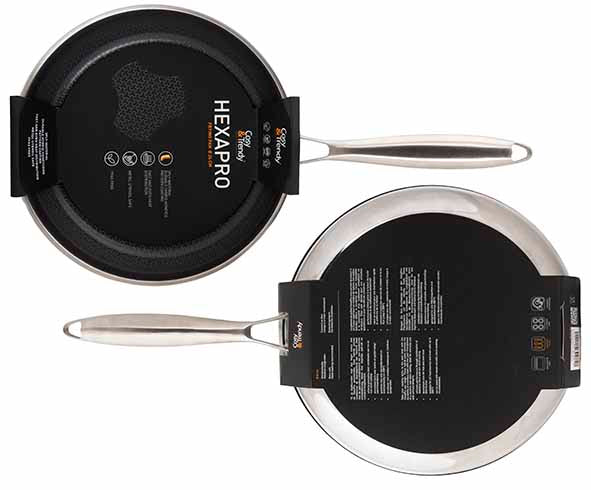 COSY&TRENDY - HEXAPRO BRAADPAN D24XH4,5CM NON-STICK - ALLE VUREN INCL. INDUCTIE