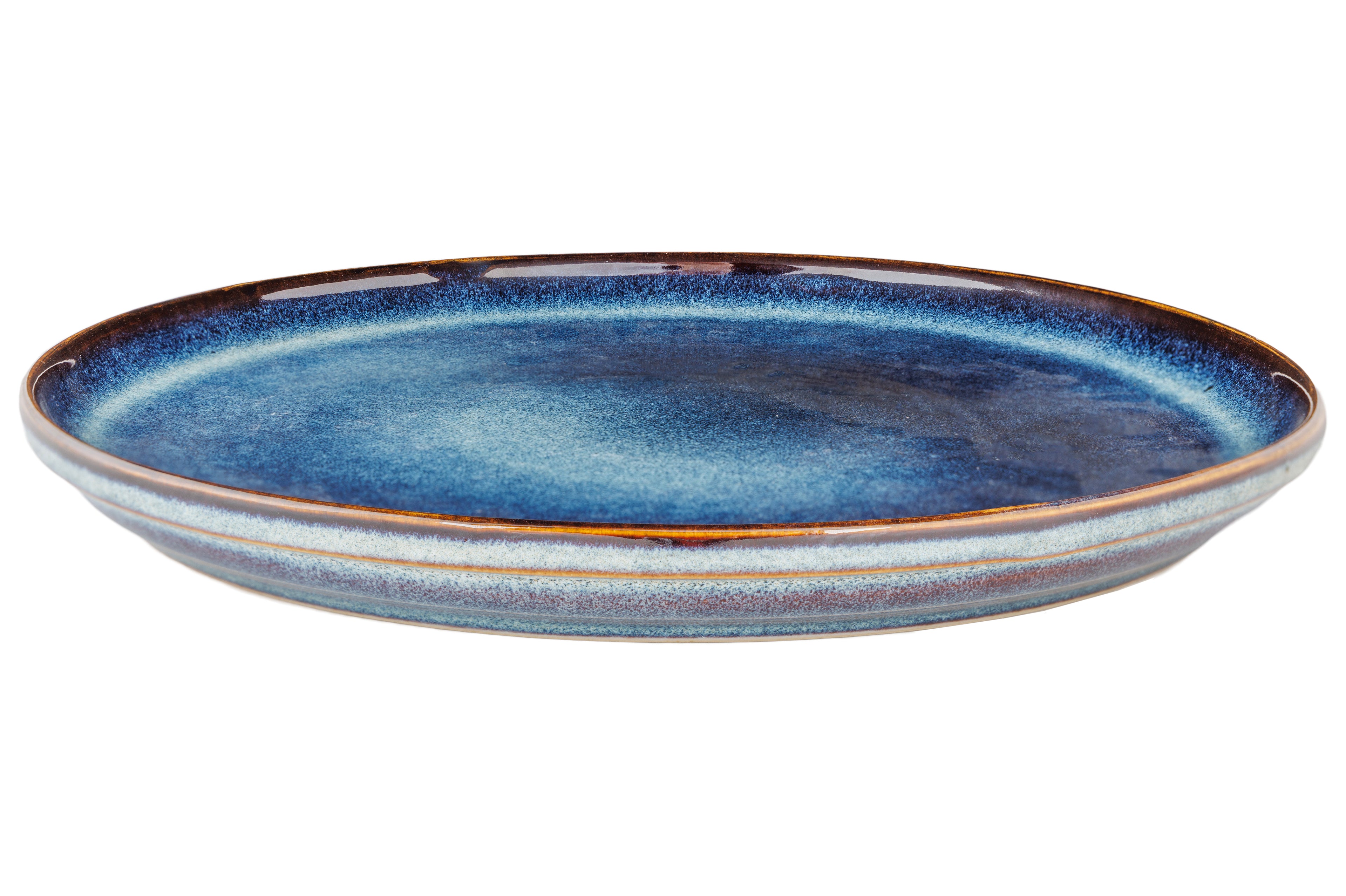 Cosy & Trendy Jade Indigo Teller flach 27 cm - 4er-Set