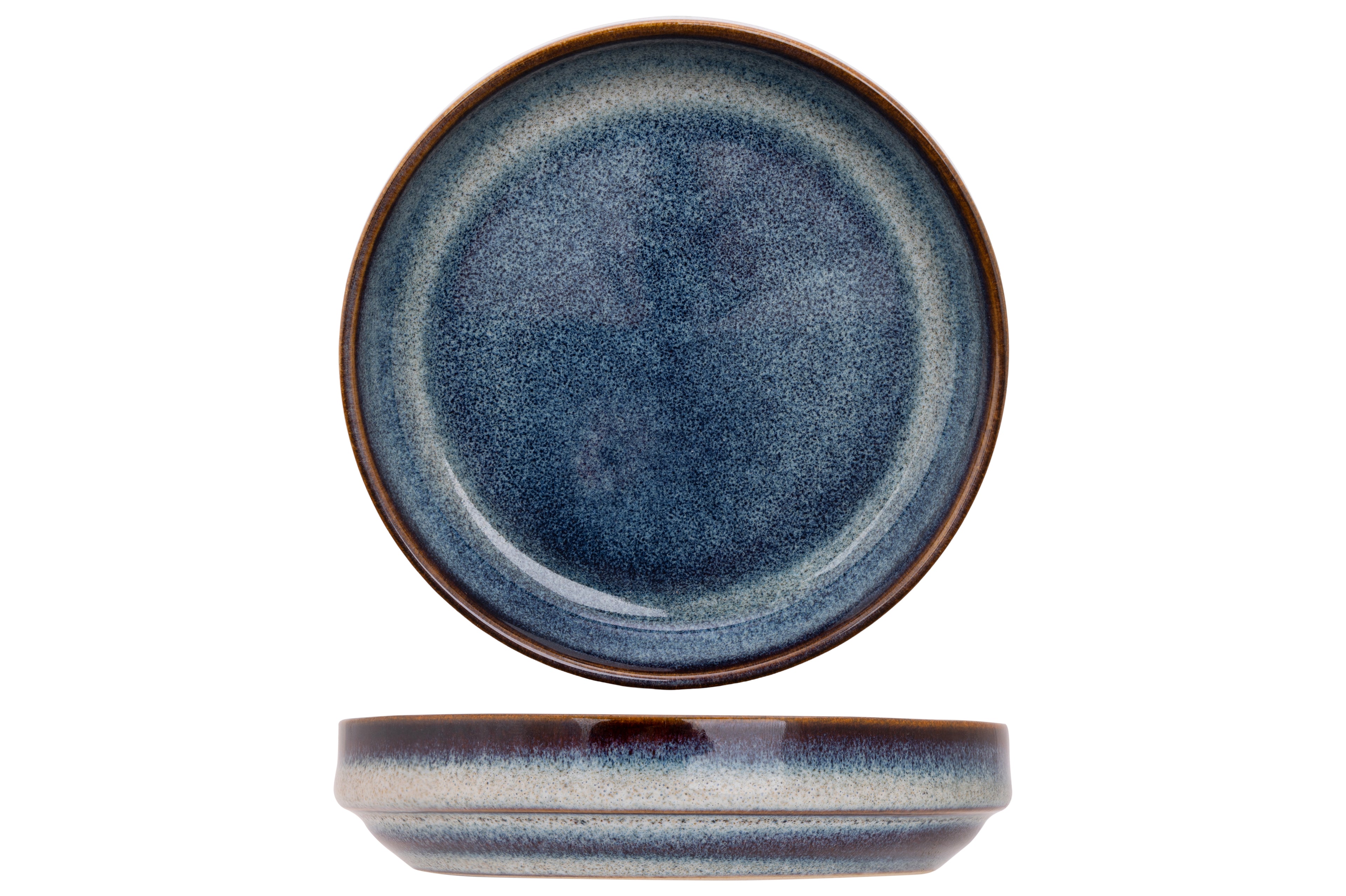 JADE INDIGO SCHAALTJE D11,5XH2,5CM - set van 6 stuks