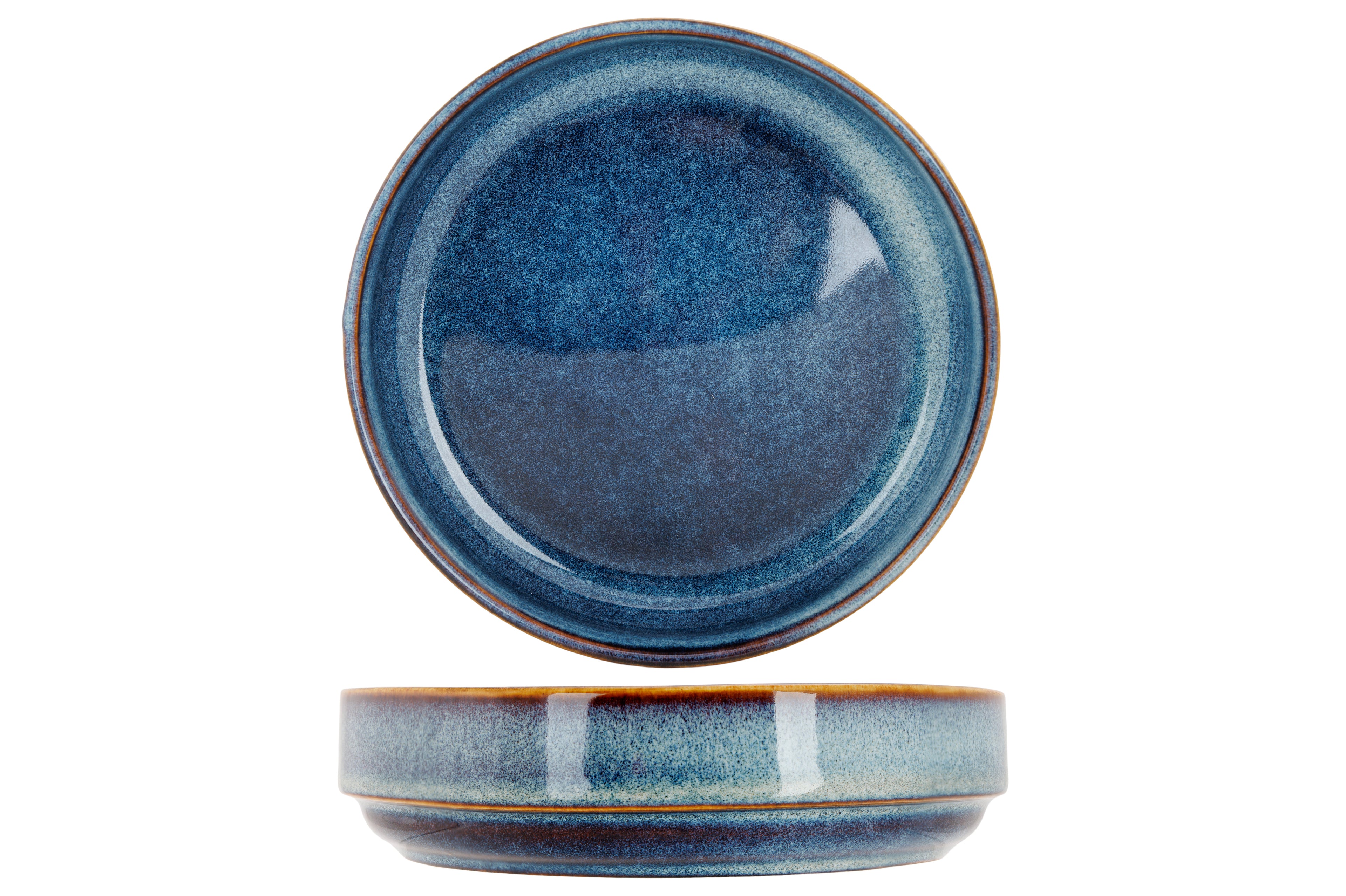 JADE INDIGO KOM D16,5XH4CM - set van 6 stuks