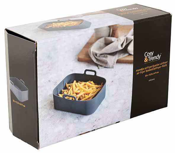 MANDJE AIRFRYER SILICONE 20X13,5XH9CM