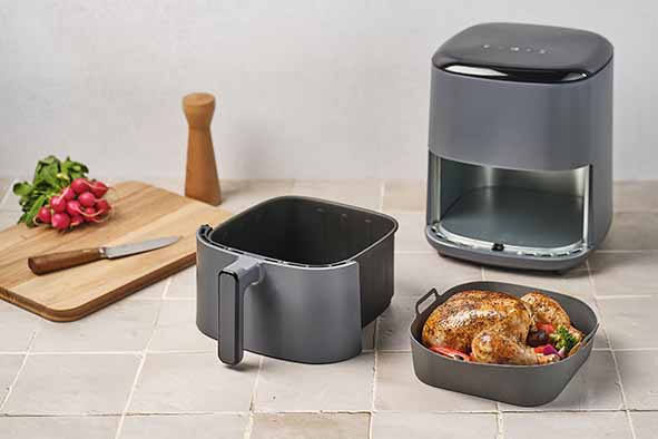 MANDJE AIRFRYER SILICONE 22X21XH7,5CM