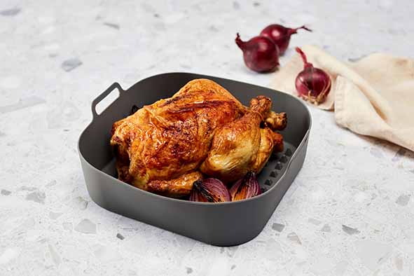 MANDJE AIRFRYER SILICONE 22X21XH7,5CM