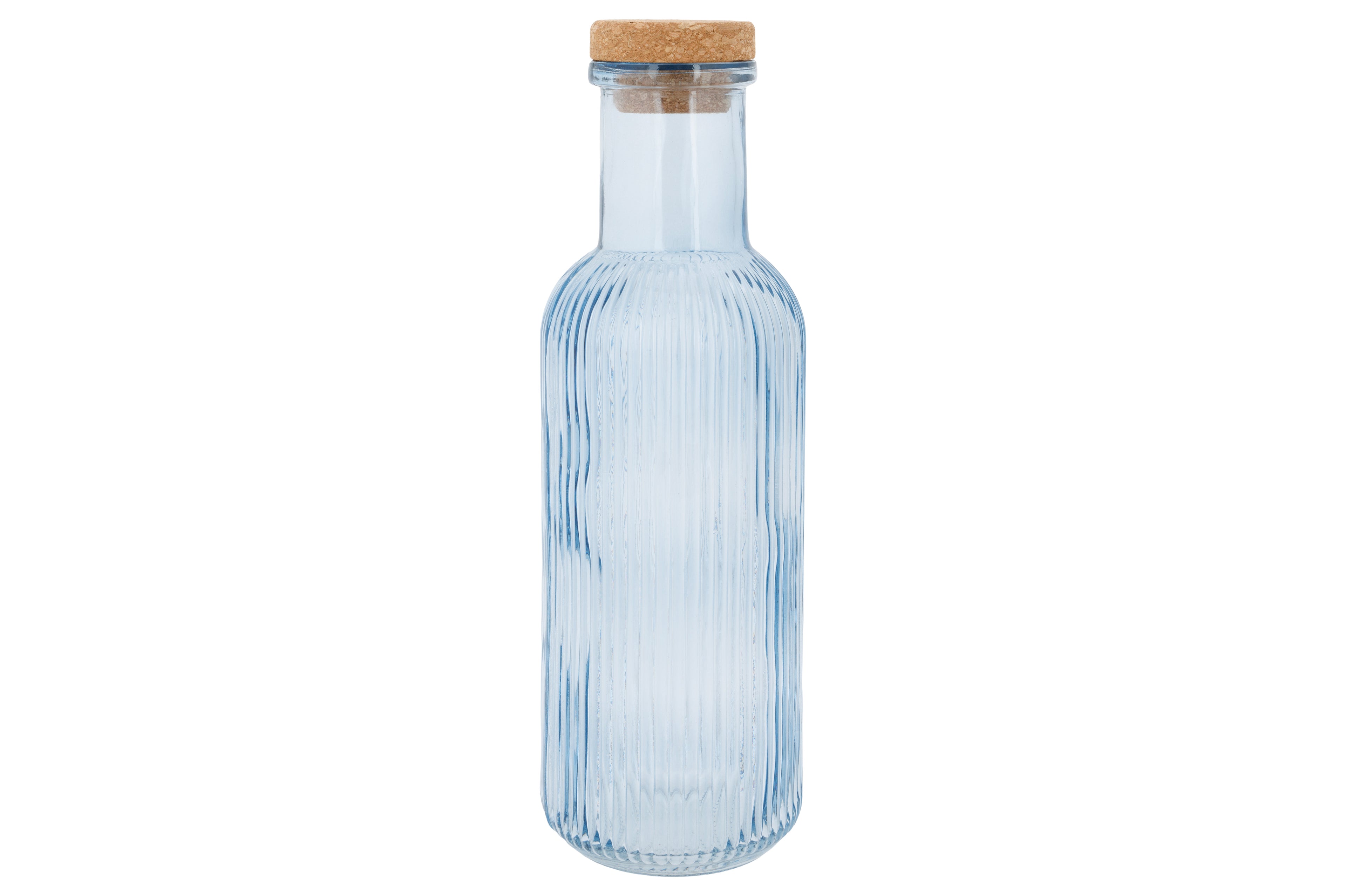 RAYA GLAZEN FLES  MET KURK - 1L - BLAUW