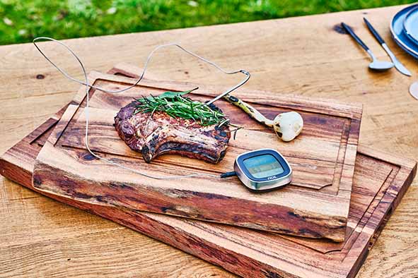 ADE - DIGITAL MEAT THERMOMETER 7.6X7.6XH2.5CM INCL. 2X AAA