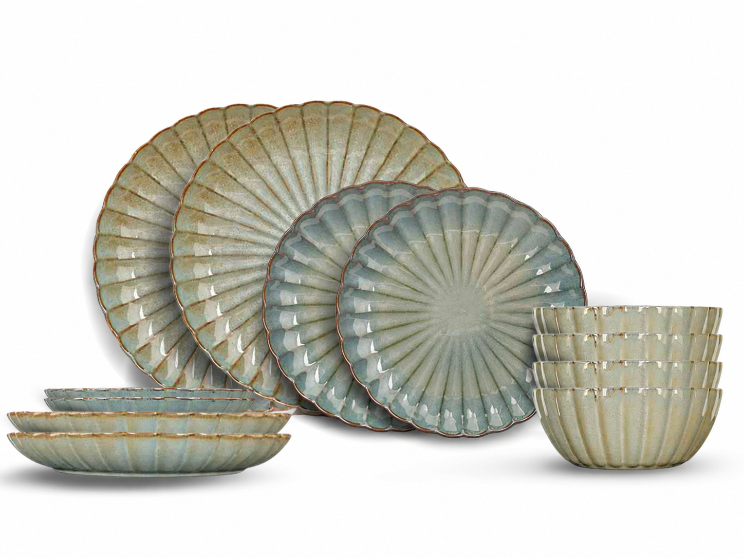 Cosy & Trendy - Astera Ocean Serviesset 12-delig - Grijsblauw