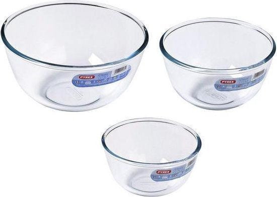 PYREX MENGKOMMEN - SET VAN 3 STUKS - 0.5L / 1L / 2L