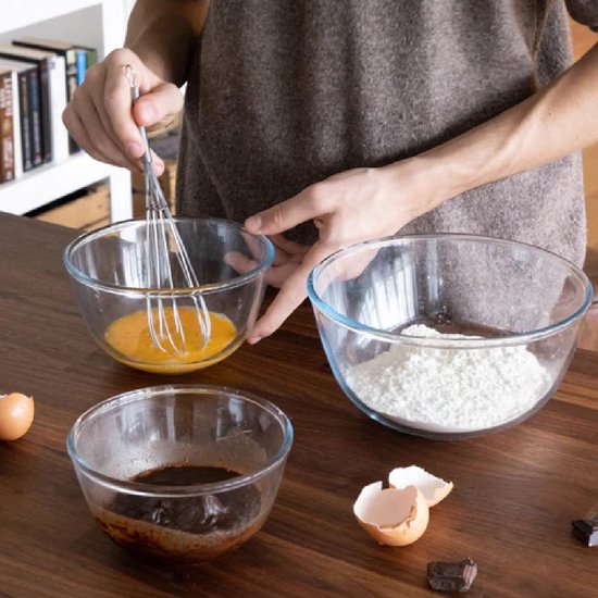 PYREX MENGKOMMEN - SET VAN 3 STUKS - 0.5L / 1L / 2L