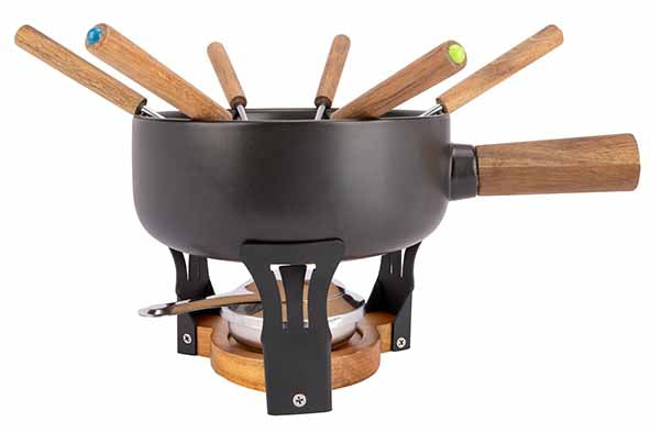 Cosy & Trendy Aspen Fondueset Ø20,5 cm – Stoneware – 6 personen