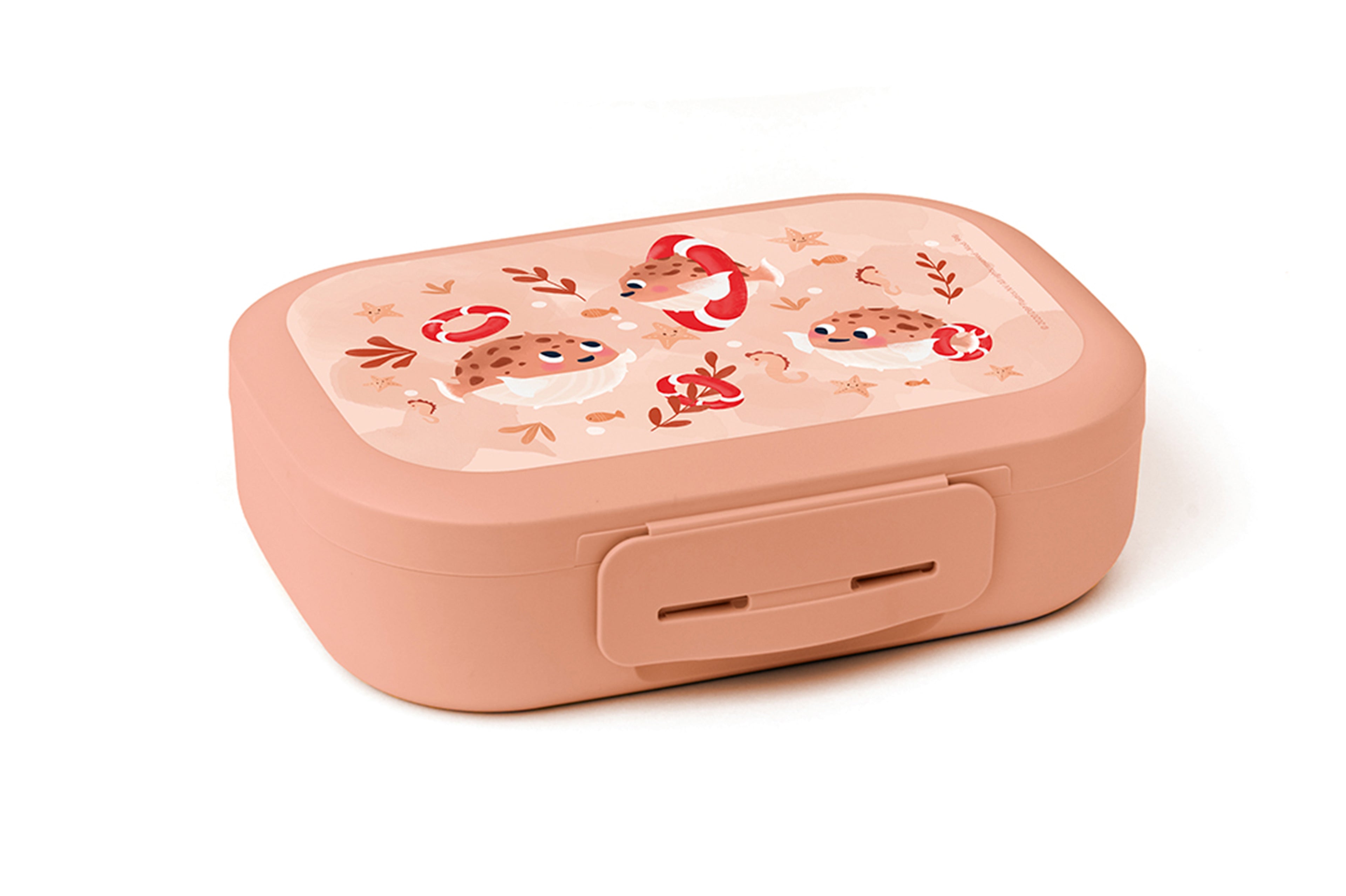 AMUSE CLIP LUNCHBOX MEDIUM BLOWFISH ZALM 18X13,2XH5CM