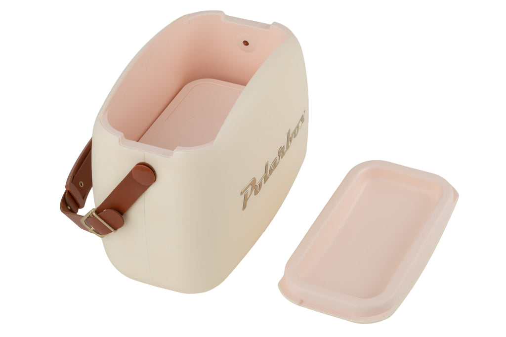 Glacière Polarbox 6L - Crème doré - 2 boîtes à lunch incluses