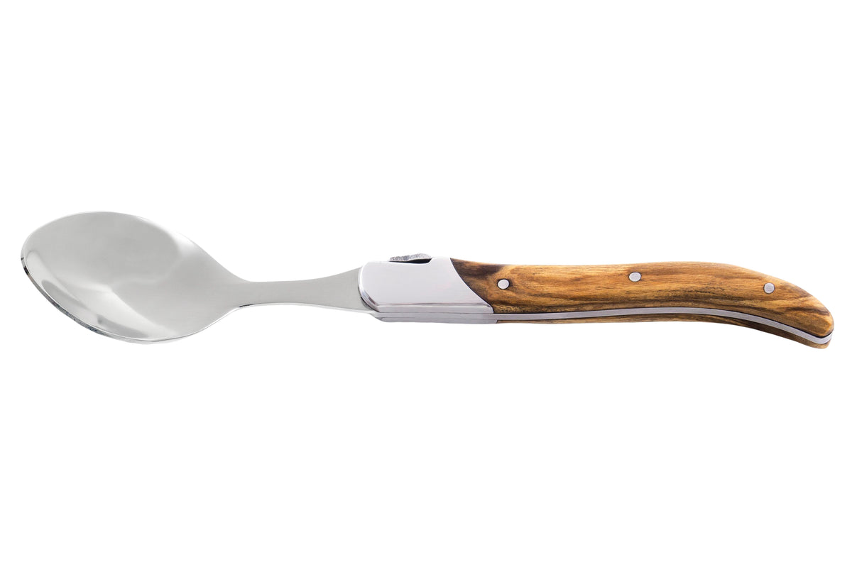 Laguiole Luxury Line – Lepelset van 6 met olijfhouten handvat