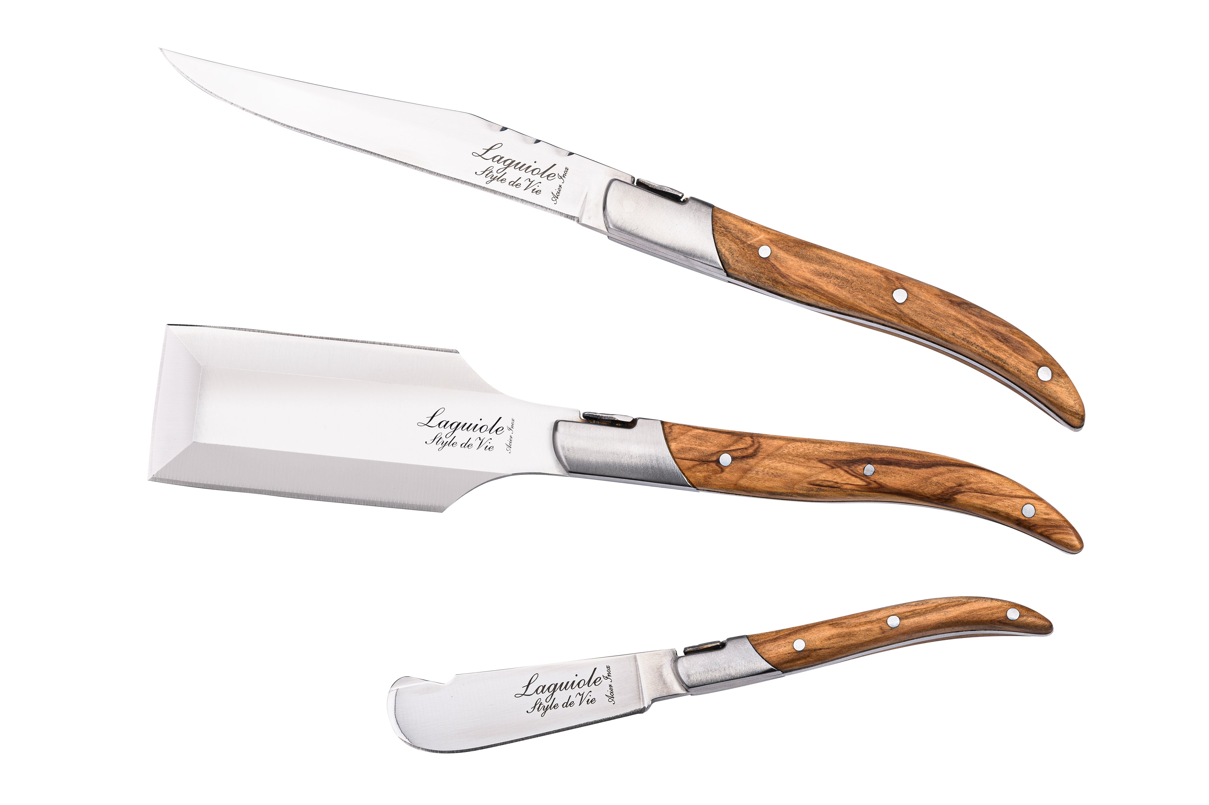 LUXURY LINE CHARCUTERIESET 3PCS OLIJF HOUT