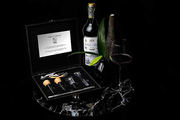 Laguiole Luxury Line Kurkentrekker Set met Accessoires – Eikenhout & RVS