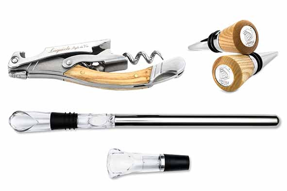 Laguiole Luxury Line Kurkentrekker Set met Accessoires – Eikenhout & RVS
