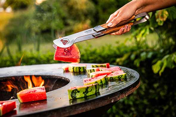 LUXURY LINE BARBECUESET 2PCS OLIJFHOUT