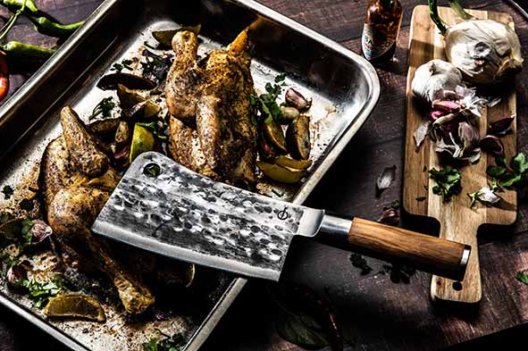 Forged Olive Chopping Knife 19 cm