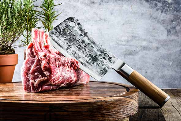 Forged Olive Chopping Knife 19 cm