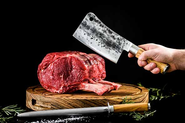 Forged Olive Chopping Knife 19 cm