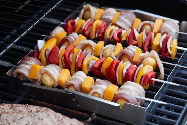 Barbecook Brochettehouder – Voor 5 Brochettes – RVS BBQ Accessoire