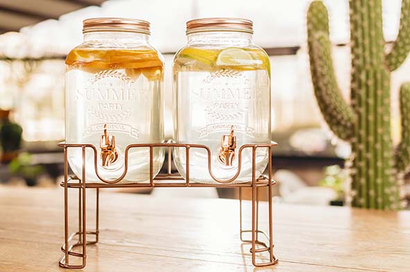 Cosy & Trendy Sapdispenser Set met Voet – 2x 3,5 Liter