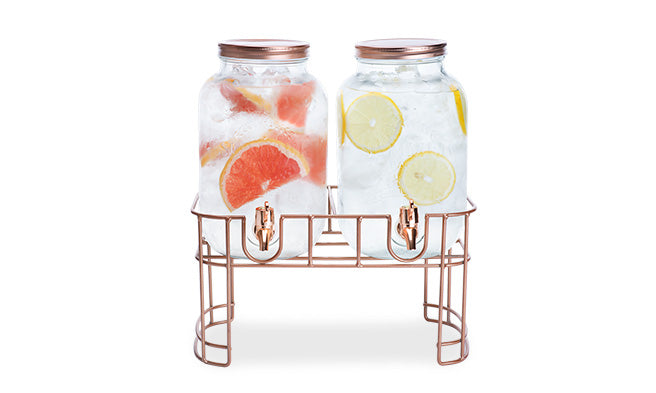 Cosy & Trendy Sapdispenser Set met Voet – 2x 3,5 Liter