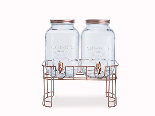 Cosy & Trendy Sapdispenser Set met Voet – 2x 3,5 Liter