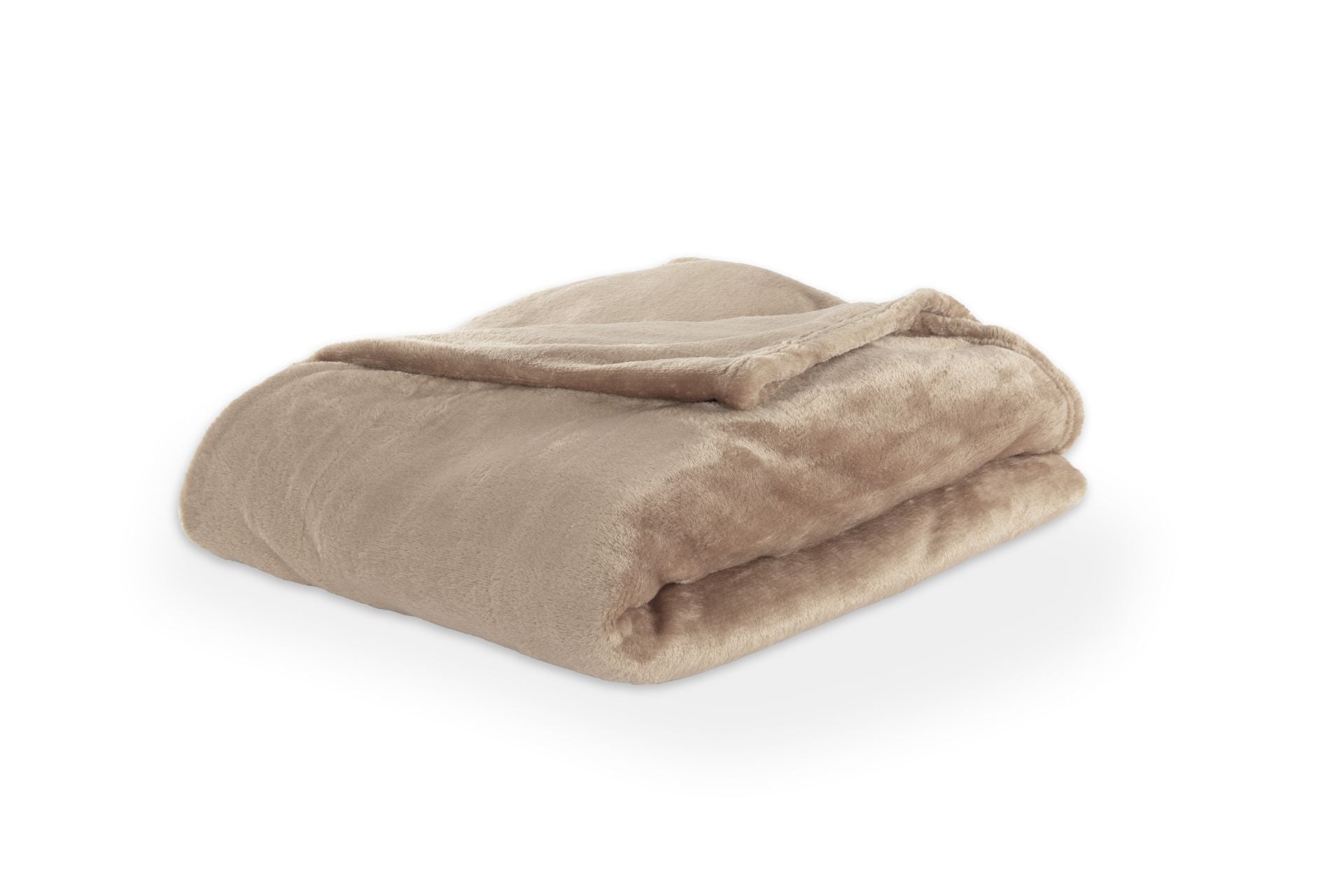 Tiseco - Plaid COSY DELUX - Microflannel 280 g/m² - 180x220 cm, taupe