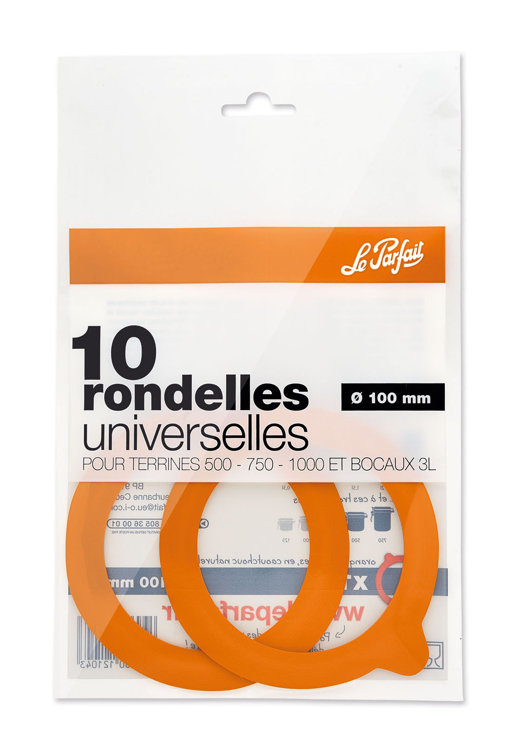 Le Parfait Super Inmaakringen Ø 100 mm – Set van 10