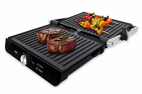 ADE - ELEKTRISCHE GRILL - REGELBARE TEMPERATUUR 180° VOUWBAAR