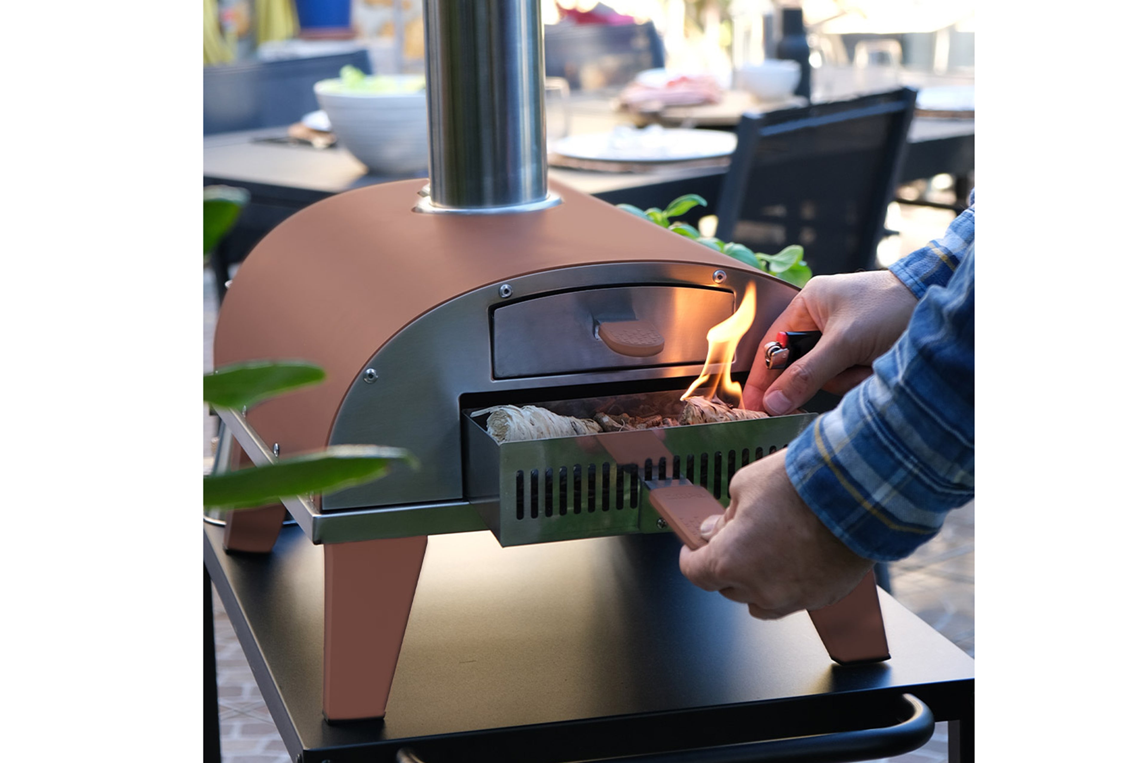 ZiiPa Piana Pizza Oven - Terracotta - Pellets