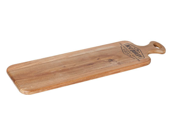 ACACIA HOUTEN SNIJPLANK MET PRINT 53X16X1.5CM